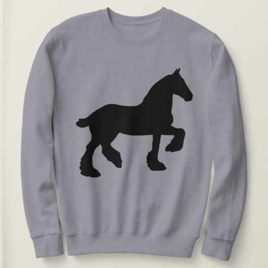 Sweatshirt Silhouette du cheval (Design devant)