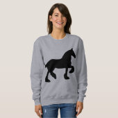 Sweatshirt Silhouette du cheval (Devant entier)