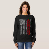 Sweatshirt Silhouette Lightning Arrester American Flag Linema (Devant entier)