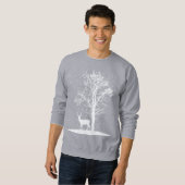 Sweatshirt Silhouette sereine d'hiver (Devant entier)