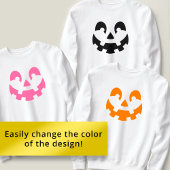 Sweatshirt Silhouette simple Citrouille sculpté Halloween