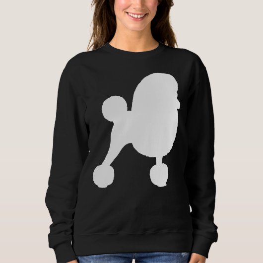 Sweatshirt Silhouettes Fancy Toy Poodle (Devant)