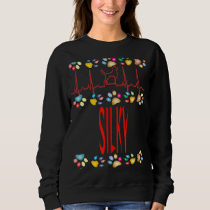 Sweatshirt Silky I Love My Silky Dog Propriétaire Maman Papa
