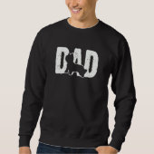 Sweatshirt silky terrier Dad Father Silhouette Dog (Devant)