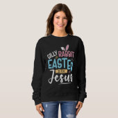 Sweatshirt Silly Rabbit Easter Is For Jesus Easter Day Kids (Devant entier)