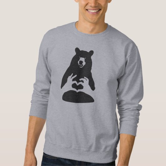 Sweatshirt silo d'ours d'amour (Devant)