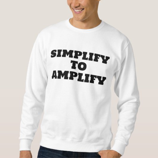 Sweatshirt Simfy to Amplify (Devant)