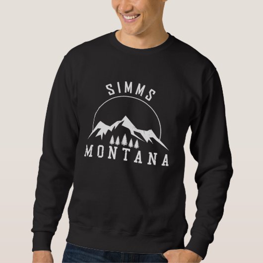 Sweatshirt Simms Montana MT Fishing And Hiking 2 (Devant)