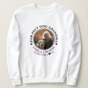 Sweatshirt Simple Black Text Drôle Chien Grandma Photo
