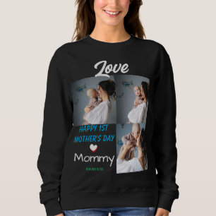 Sweatshirt Simple & Chic Mother Days Cadeau Trois photos Coll