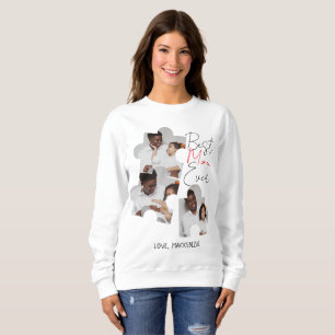 Sweatshirt Simple Elegant Mothers Day Puzzle Photo Collage
