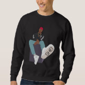 Sweatshirt simple fait de Crewneck (Devant)