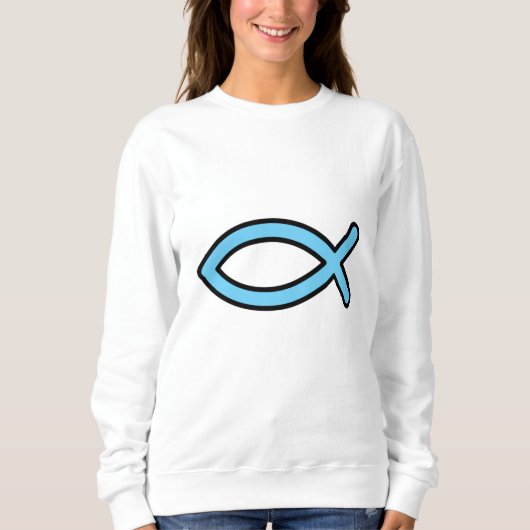 Sweatshirt Simple Jésus Poisson (Devant)