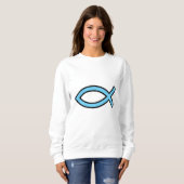 Sweatshirt Simple Jésus Poisson (Devant entier)