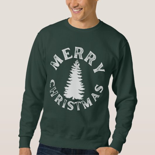 SWEATSHIRT SIMPLE JOYEUX ARBRE DE NOËL (Devant)