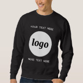 Sweatshirt Simple Logo With Text Business Promotional (Devant)