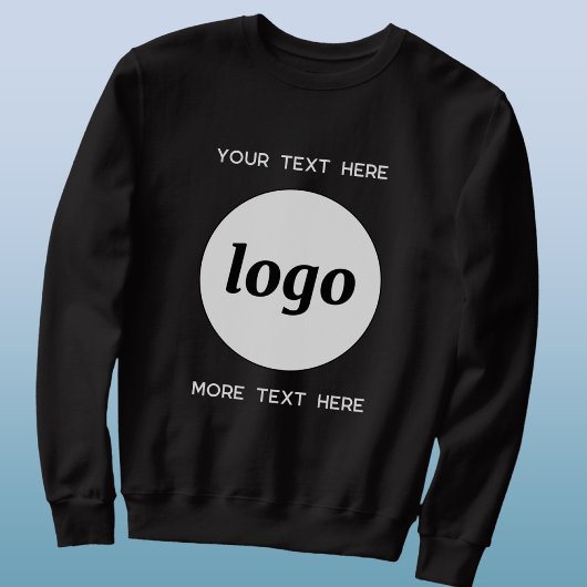 Sweatshirt Simple Logo With Text Business Promotional
