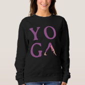 Sweatshirt Simple Minimalistic Yoga  1 (Devant)