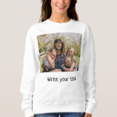 Sweatshirt simple minimum ajouter votre texte photo noël hott (Devant)