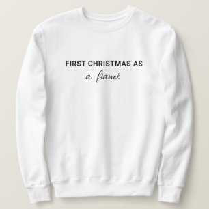 Sweatshirt Simple premier Noël comme Fiancé Fiancé