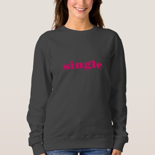 Sweatshirt Simple rose moderne typographie mignonne drôle fli (Devant)