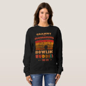 Sweatshirt Sincere Granddaughters GRAMMY Buddies For Life Bow (Devant entier)