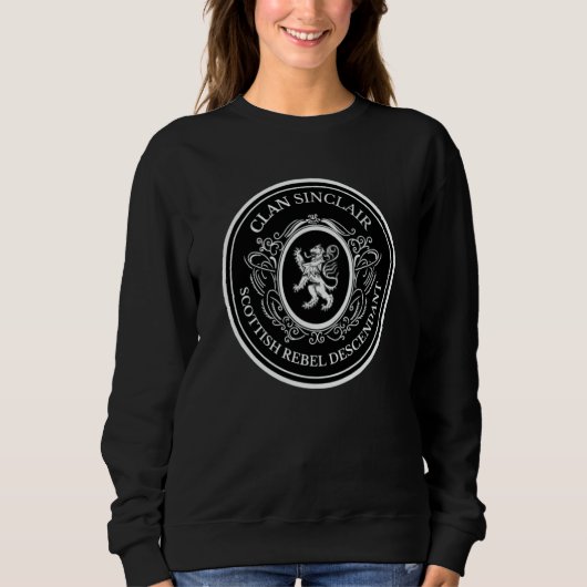 Sweatshirt Sinclair Scottish Clan Scottish Lion Descent (Devant)