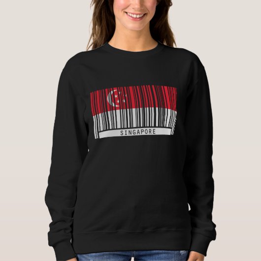 Sweatshirt Singapour Drapeau Singapour Héritage Singapour Cod (Devant)