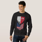 Sweatshirt Singapour Drapeaux américains arrachés Singapour (Devant entier)