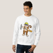 Sweatshirt Singe artisan avec marteau (Devant entier)