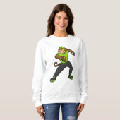 Sweatshirt Singe au baseball avec batte de baseball (Devant entier)