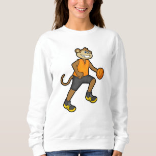 Sweatshirt Singe au basketball