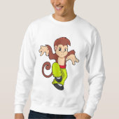 Sweatshirt Singe aux arts martiaux Kungfu (Devant)