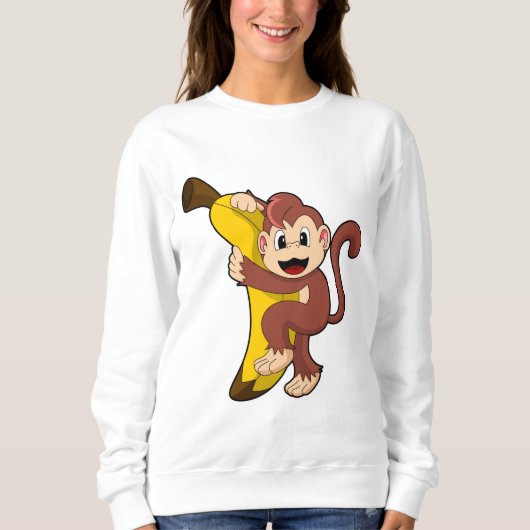 Sweatshirt Singe avec banane (1).PNG (Devant)