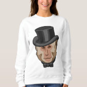 Sweatshirt Singe avec Cylindre (Devant)