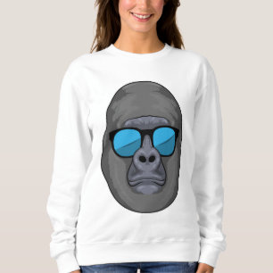 Sweatshirt Singe avec lunettes de soleil