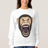 Sweatshirt Singe avec poils noirs (Devant)