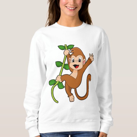Sweatshirt Singe dans la jungle (Devant)