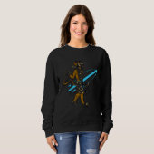 Sweatshirt singe de surf banane (Devant entier)