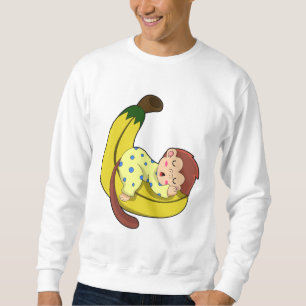 Sweatshirt Singe dormant dans le pyjama