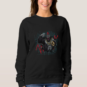 Sweatshirt Singe Homme Singes Wallstreet Purge Singe Animal