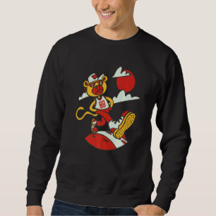 Sweatshirt Singe Tough Anniversaire 8 ans Singe