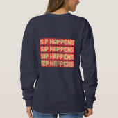 Sweatshirt Sip Happens – Funny Panda Boba Retro Style (Dos)