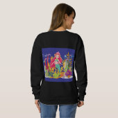 Sweatshirt Sirène Océanique : cheveux longs (Dos entier)