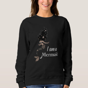 Sweatshirt Sirène Sirènes Mer Fille Anniversaire Drôle Idée c