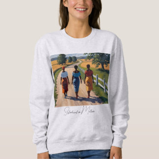 Sweatshirt Sisterhood in Motion