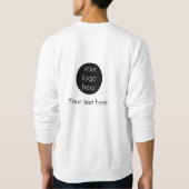 Sweatshirt Site Web du logo de l'entreprise (Dos)