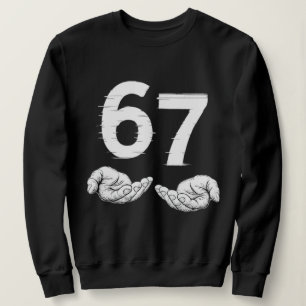 Sweatshirt Six Seven 6 7 Mème Argot Gen Alpha 6 7 Mains