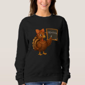 Sweatshirt Six Seven Prof de Maths Drôle Mème Dinde (Devant)
