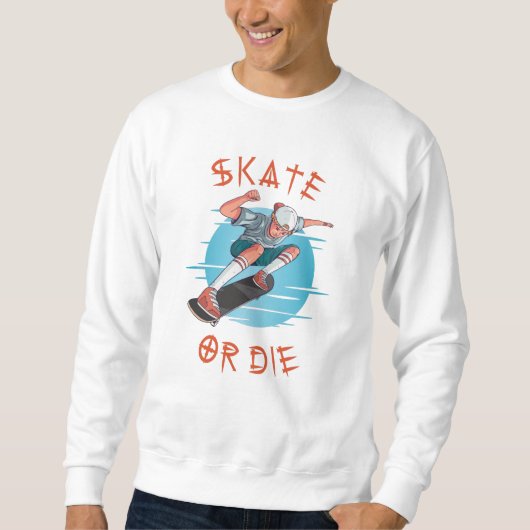 Sweatshirt Skate ou die Skateboarder Garçon (Devant)